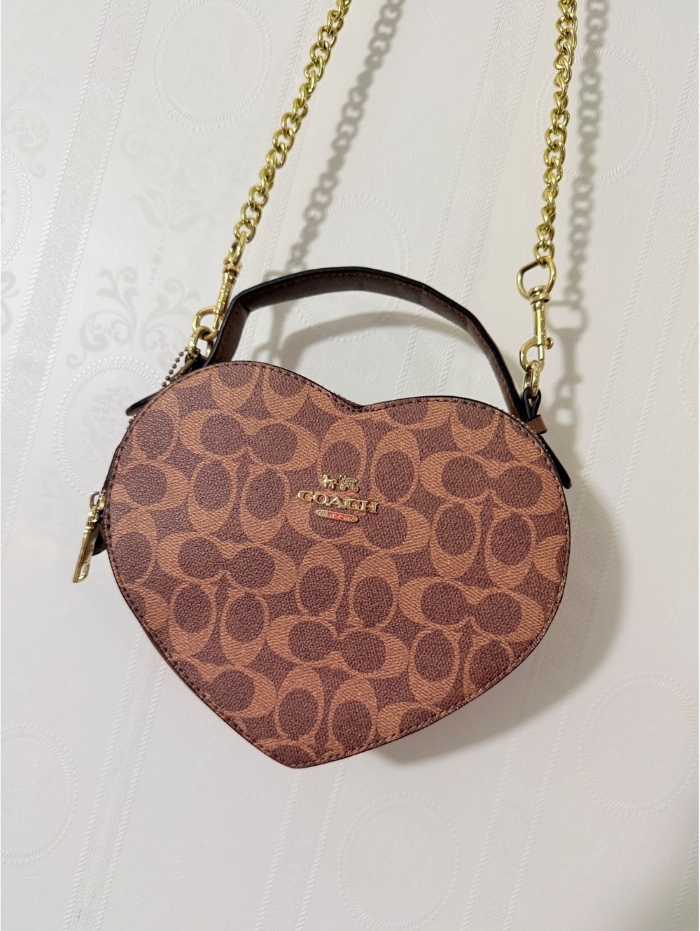 Coach heart crossbody
